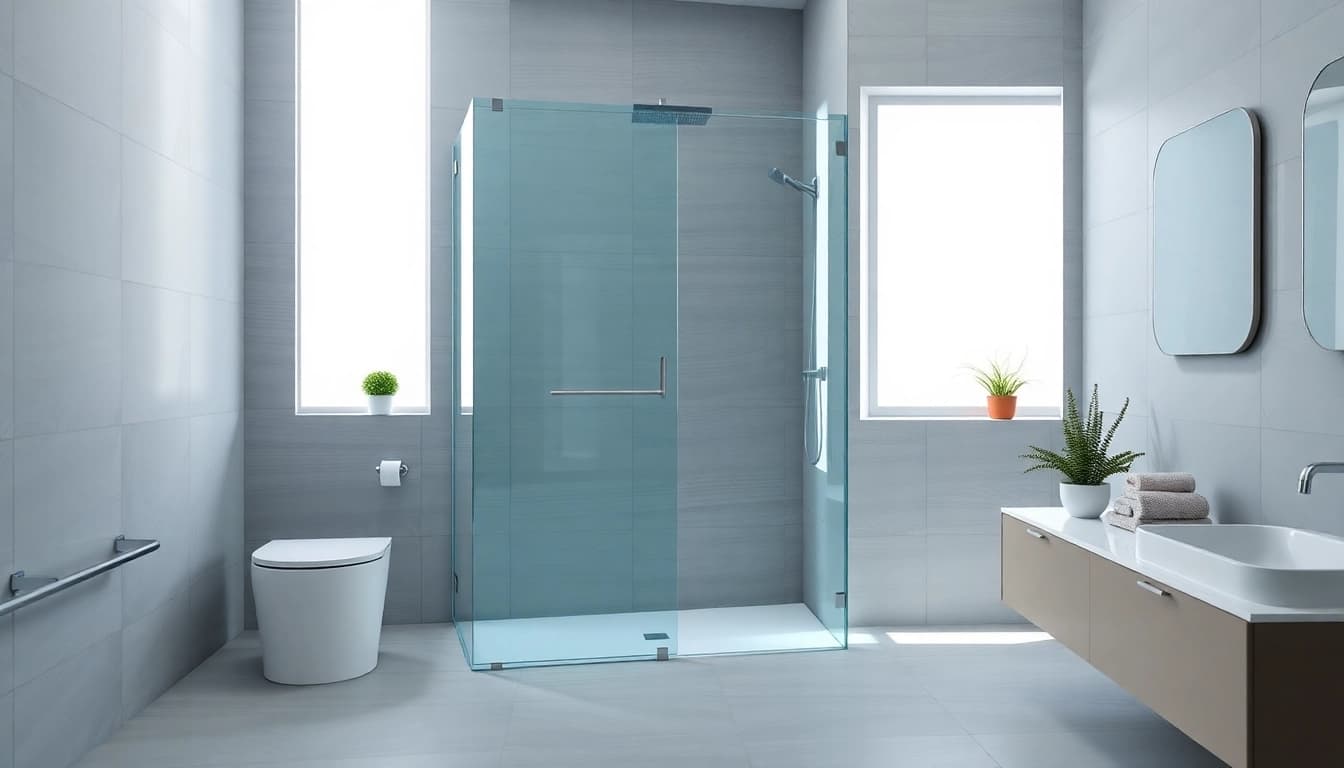 Enhance your bathroom with a stylish shower screen sliding door that complements modern decor.