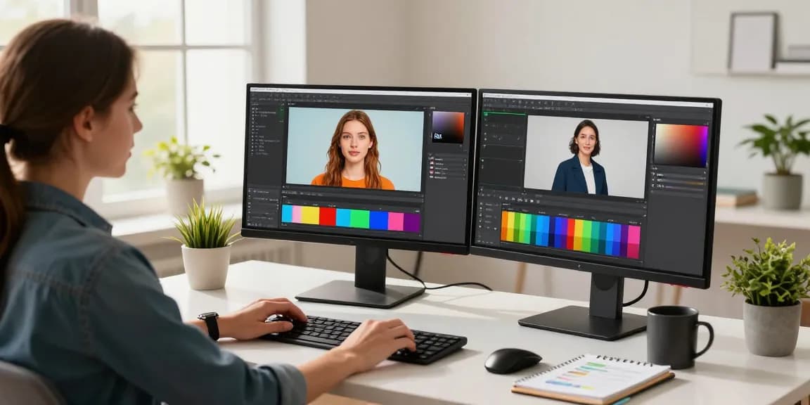 Effortlessly using rmbg.pro for background removal in a professional setup.