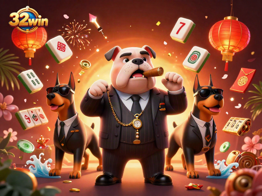 Experience thrilling gameplay with 32win as mafia characters illuminate the casino atmosphere.