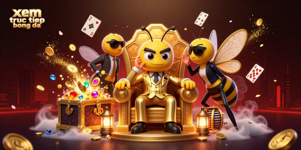 Experience xem truc tiep bong da with this vibrant and dynamic 3D illustration showcasing a bumblebee mob boss