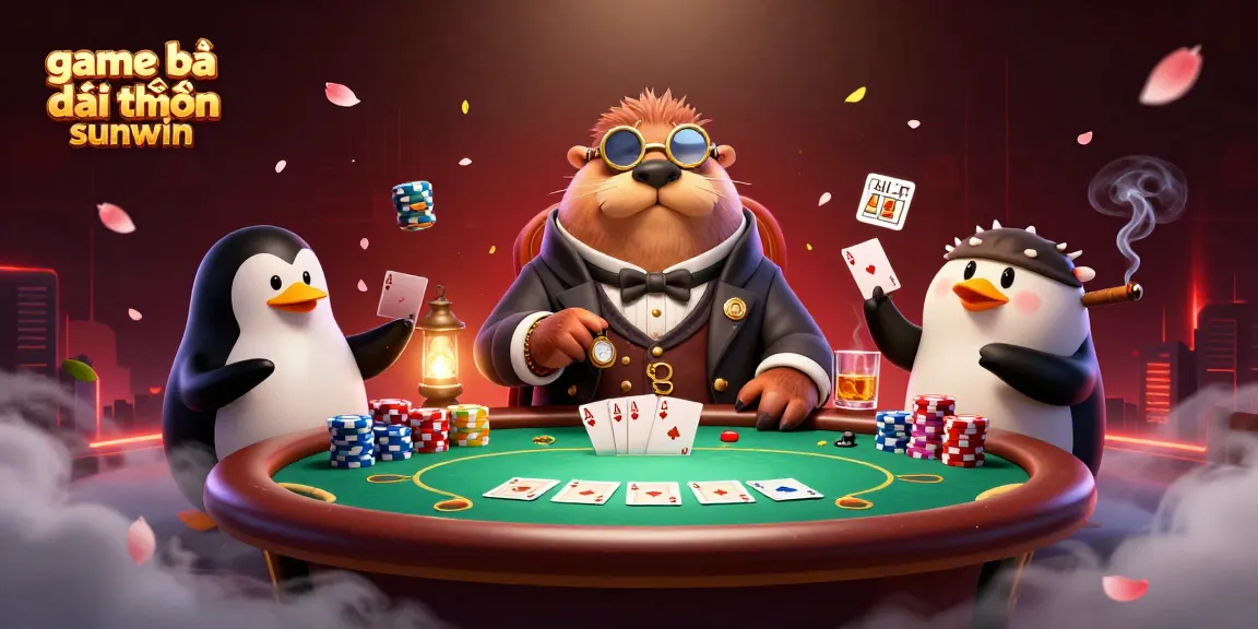 Experience the excitement of game bài đổi thưởng sunwin in a whimsical underwater poker game.