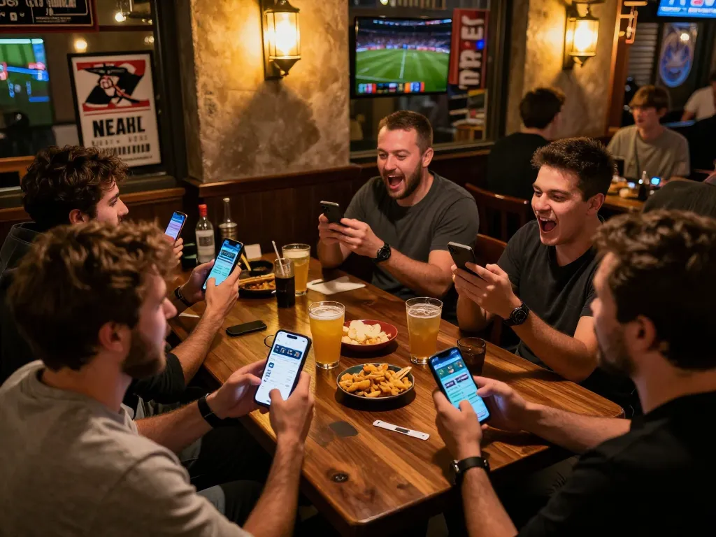 Fans actively engaging with the xo88 betting app during an exciting sports event, showcasing vibrant atmosphere.