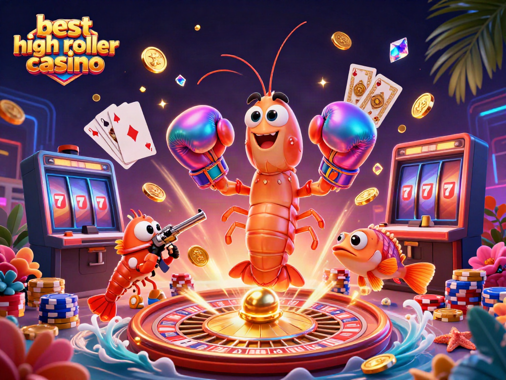 Engage in thrilling action with the best high roller casino featuring vibrant characters and gaming elements.