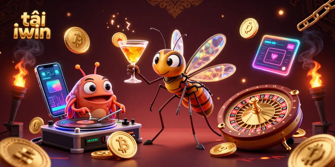 Engage with the exciting world of tải iwin, featuring vibrant casino elements and a dynamic 3D scene.
