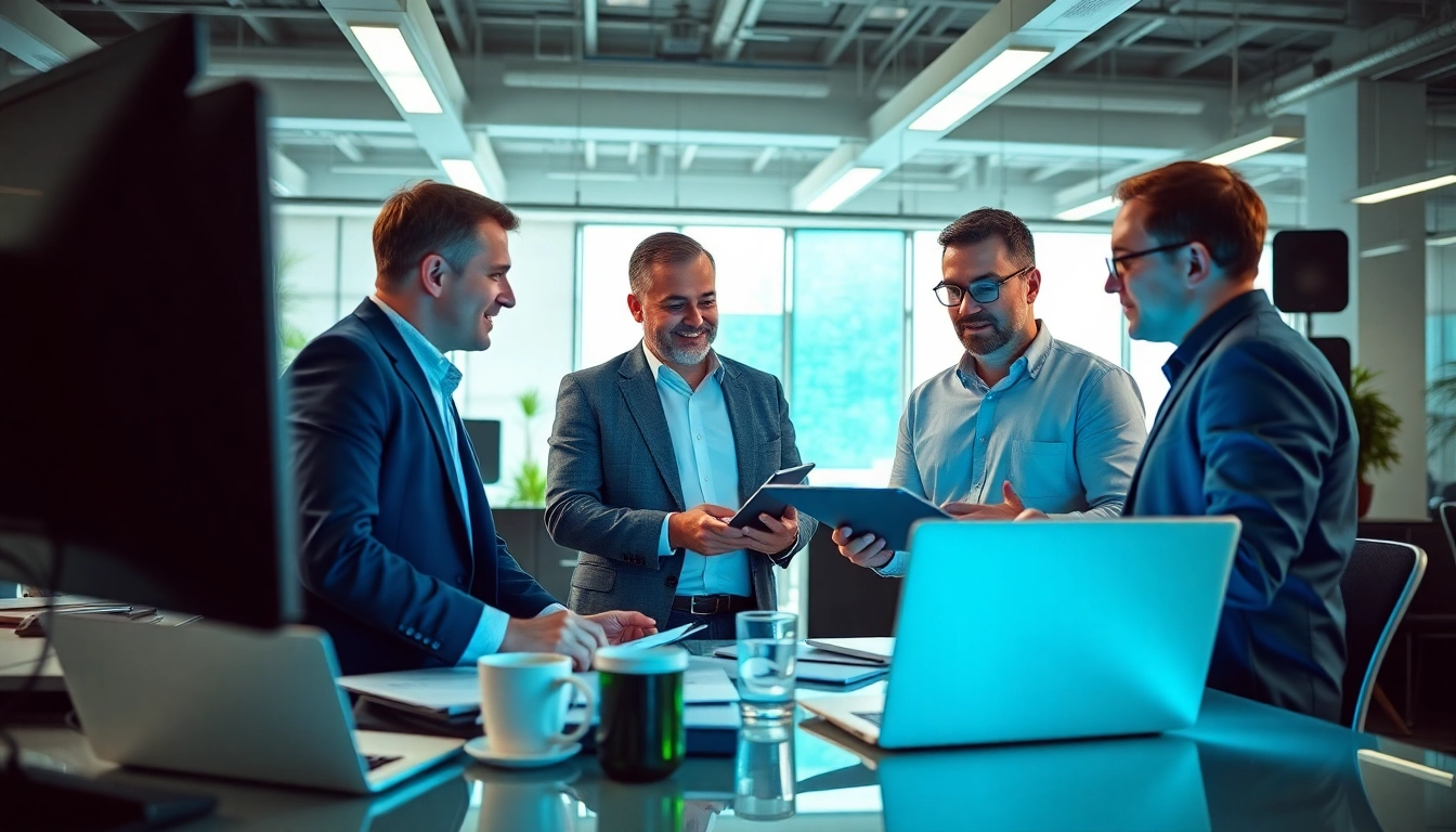 Find reliable msp companies near me showcased in a collaborative IT office environment.