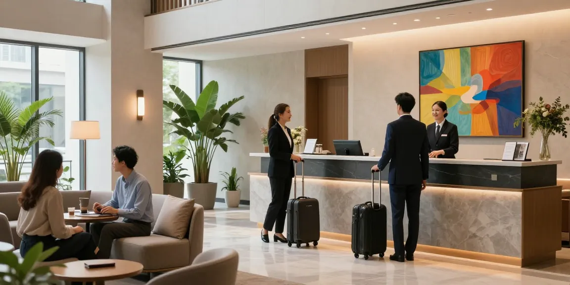 welcoming reception area at ROKOK88 hotel with friendly staff and elegant design