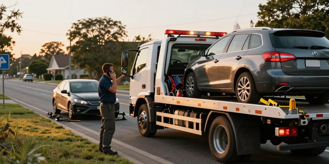 evakuatori evakuatori tbilisi - professional tow truck on roadside aiding stranded vehicle
