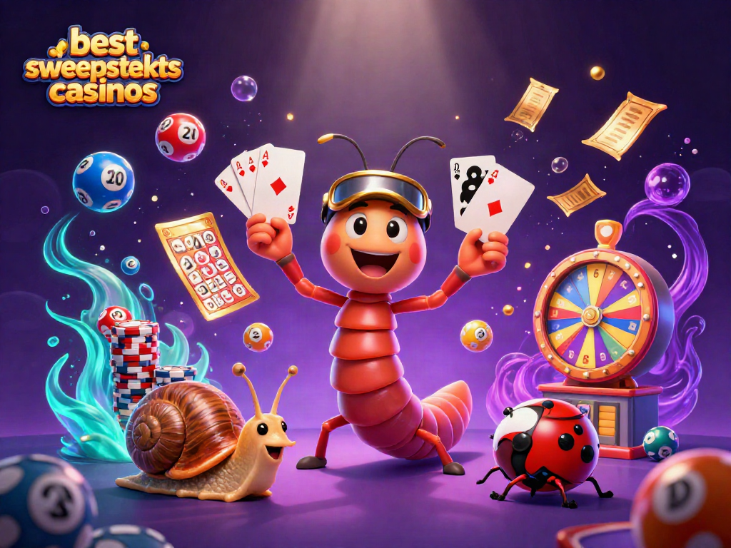 Engage in the best sweepstakes casinos with vibrant characters and dynamic gaming elements.