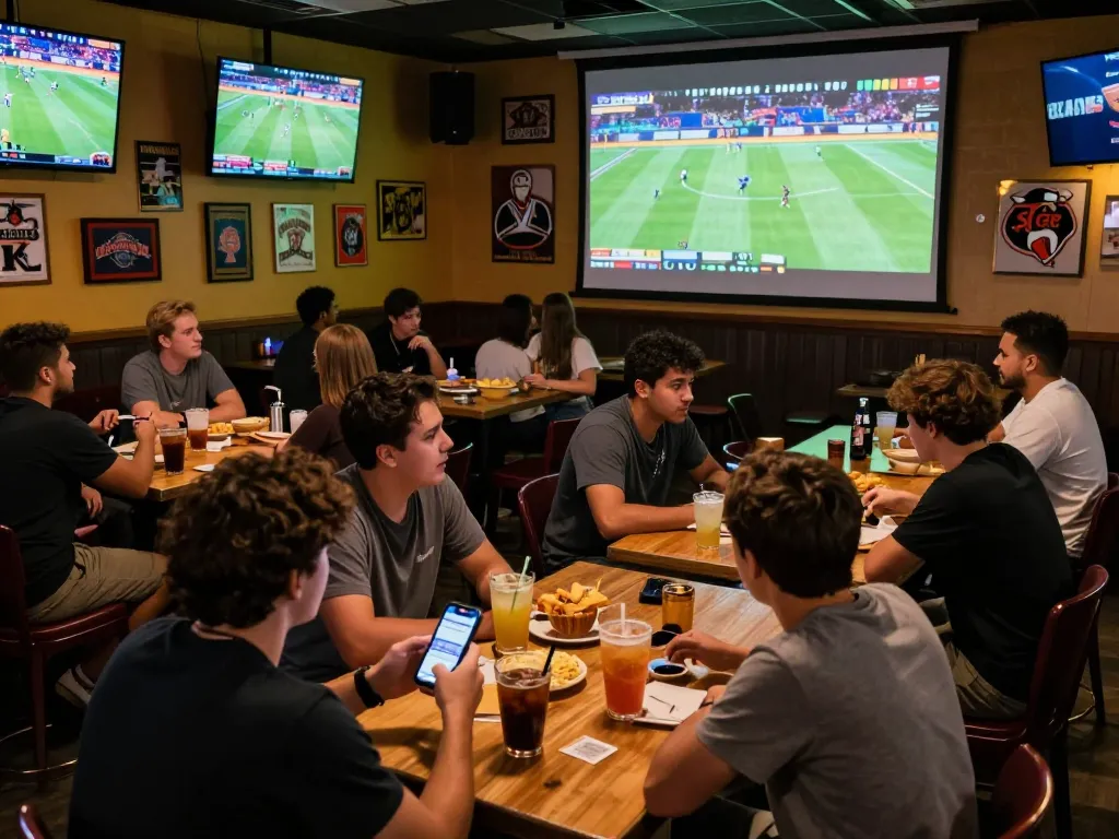 Experience sports betting excitement at https://fc88.today with friends in a vibrant sports bar atmosphere.
