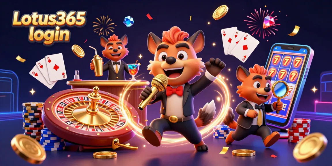 Enjoy dynamic gameplay with Lotus365 login access to a vibrant casino environment featuring hyenas running a comedy casino.