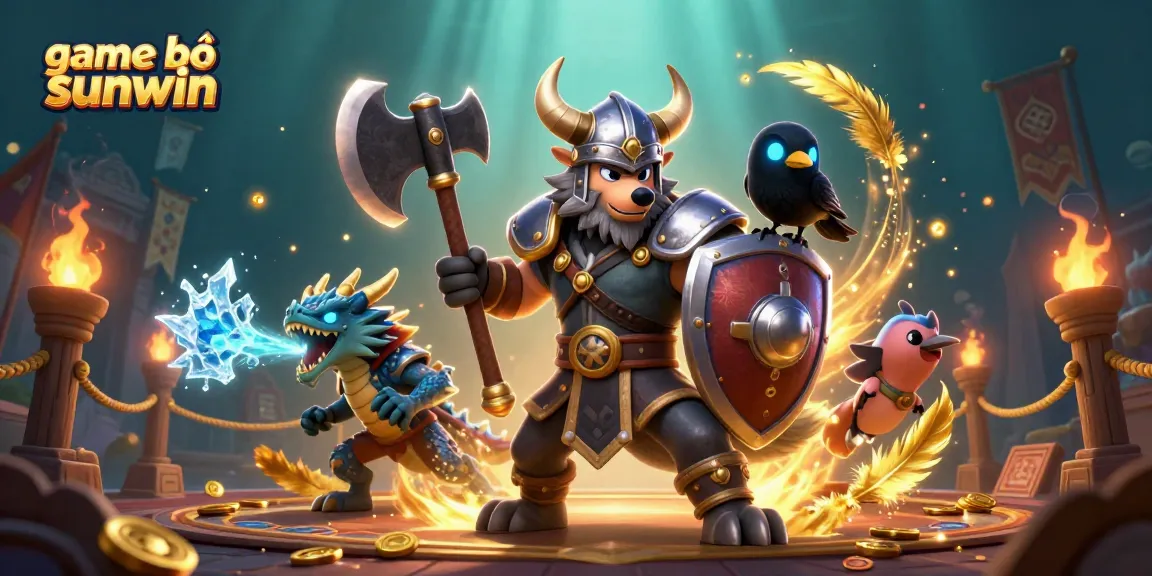 Experience classic game bài sunwin with thrilling characters and exciting visuals in this engaging illustration.